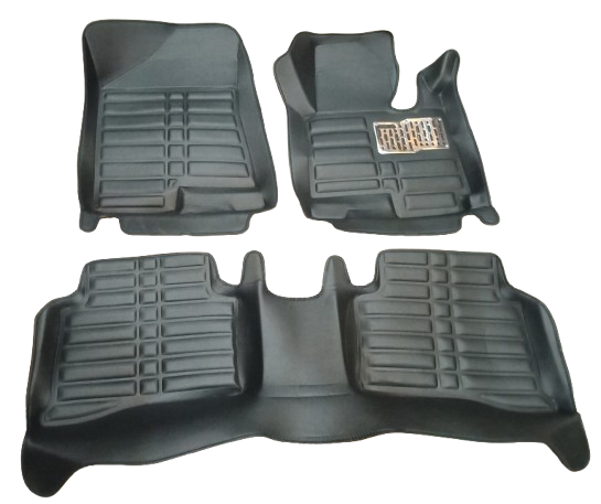 Car Floor Mat 5D Kia Sportage 2020 Black Pvc 03 Pcs / Set Premium Quality (China)