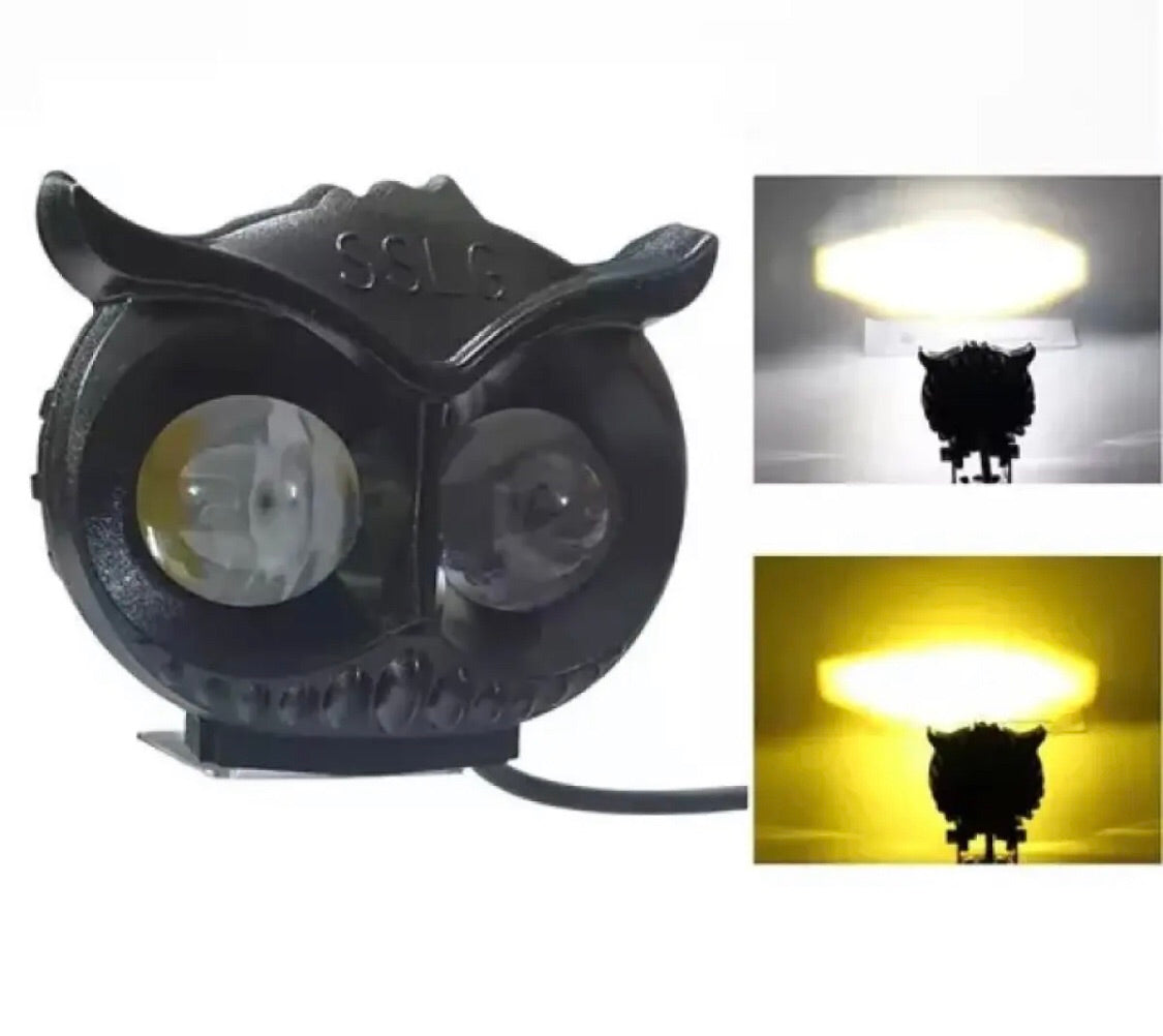 Automotive Led Work Lamp Metal Housing Owl Shap 2 Led 45W White/Yellow Box Pack 01 Pc/Pack Hjg (China)