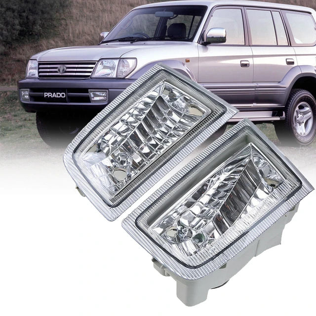 Car Fog Lamp Korealite Oem Fitting Halogen Toyota Prado Fj-90 1998-2001 Plastic Housing Plastic Lens Clear Lens Kl-7876 (China)