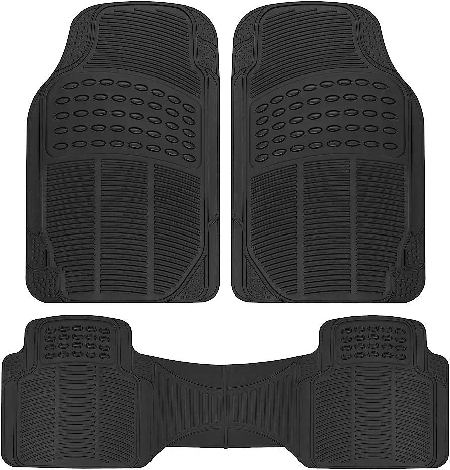 Car Floor Mat Pvc Material Universal Fitting Standard Quality Black Pvc 03 Pcs / Set Poly Bag Pack Fy-301 (China)