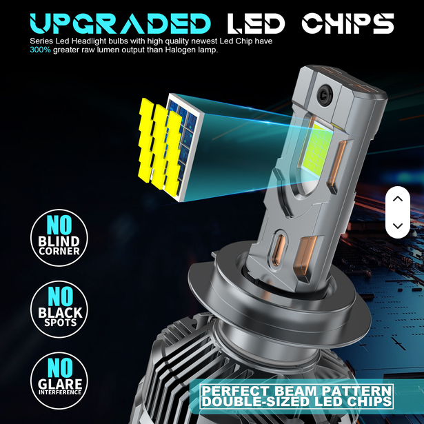 Car Led Head Light Bulbs Lg Cob H11 Ultra White Colour Box Pack (China) Kl-3005 150W