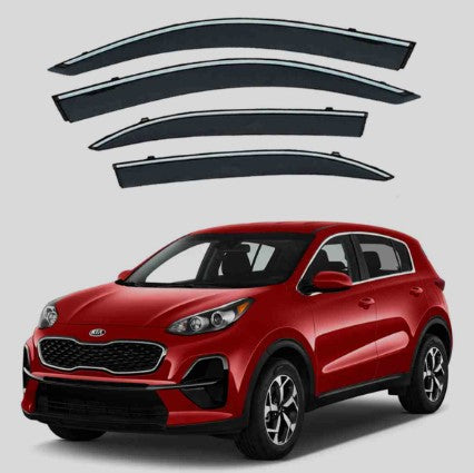 Air Press Txr Injection Type Original Design With Chrome Border Clip Fitting Kia Sportage 2020 Colour Box Pack 04 Pcs/Pack Black (China)
