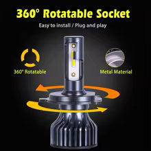 Car Led Head Light Bulbs Lg Cob H4 Ultra White Colour Box Pack (China) Kl-3003 100W