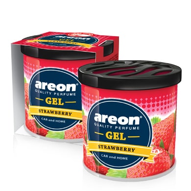 Car Perfume Tin Can Gel Large Areon Strawberry 80G Tin Can Pack (Bulgaria)