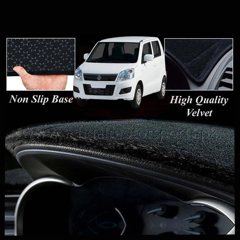 Dashboard Mat Carpet Type Suzuki Wagon-R 2018 Black Black Border Poly Bag Pack (China) Executive Quality