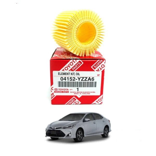 Automotive Oil Filter Tgp Genuine Element Type Toyota Corolla 2014-2021 + Prius 2015-2021 For Petrol Engine Colour Box Pack Yzza6 (Thailand)