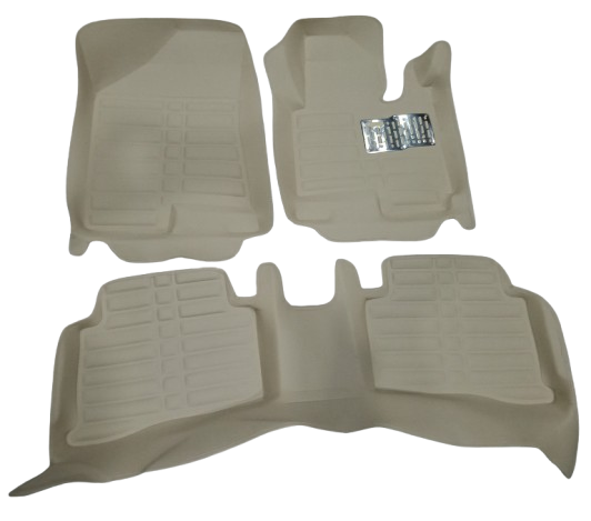 Car Floor Mat 5D Hyundai Tucson 2021 Beige Pvc 03 Pcs / Set Premium Quality (China)