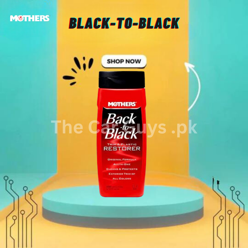 Plastic Restorer Mothers Plastic Can Pack 355Ml Back To Black Trim&Plastic Restorer 6112 (Usa)