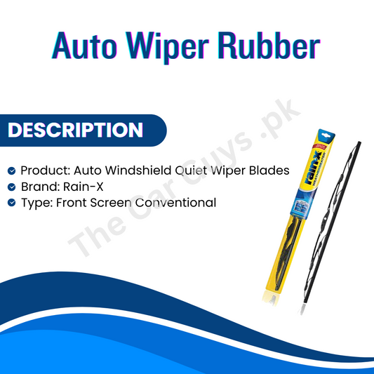 Auto Windshield Quiet Wiper Blades Rain-X Front Screen Conventional Type 26" Executive Quality 01 Pc/Pack Blister Pack Rx30226 (Vietnam)