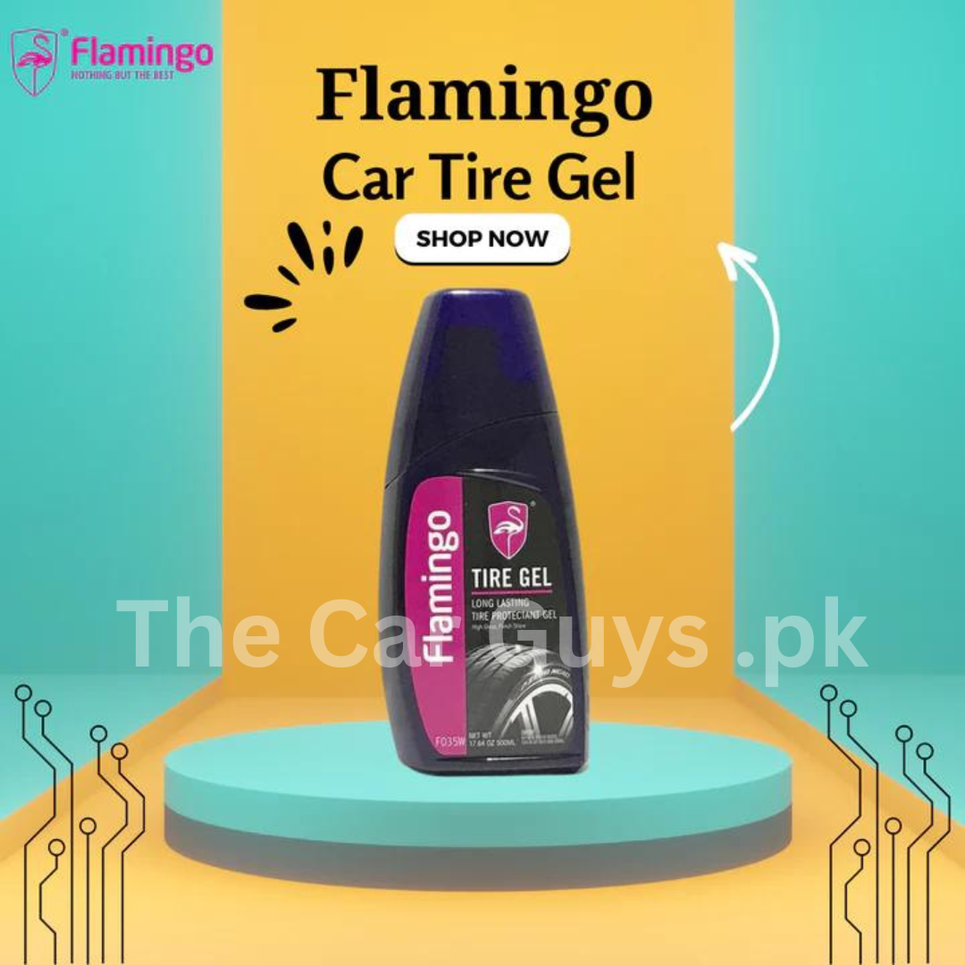 Car Tire Gel Flamingo Plastic Can Pack 500Ml F35W (China)