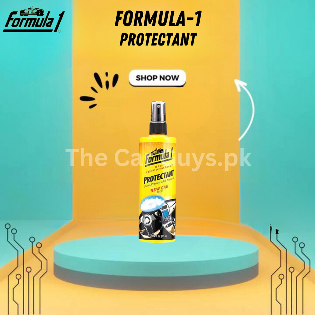 Car Dashboard Polish Formula-1 Cherry Plastic Bottle Pack 315Ml Protectant Shine Protects And Freshens 652376 (Usa)