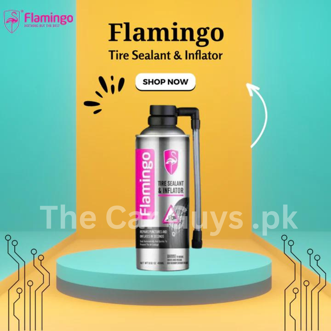 Tire Sealant & Inflator Flamingo Tin Can Pack 450Ml F015 (China)