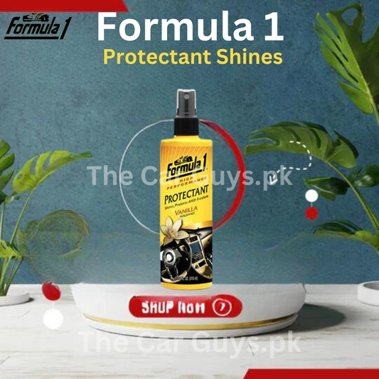 Car Dashboard Polish Formula-1 Vanilla Plastic Bottle Pack  295Ml Protectant Shine Protects And Freshens 712600 (Usa)