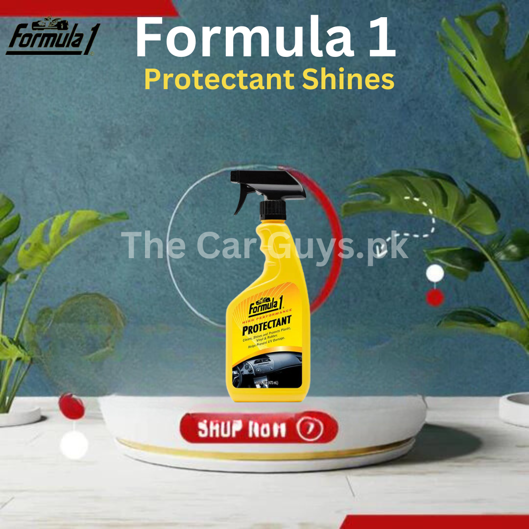 Car Dashboard Polish Formula-1  Plastic Bottle Pack  473Ml Protectant CleansShines Protects Plastic Vinyl&Rubber 720050 (Usa)