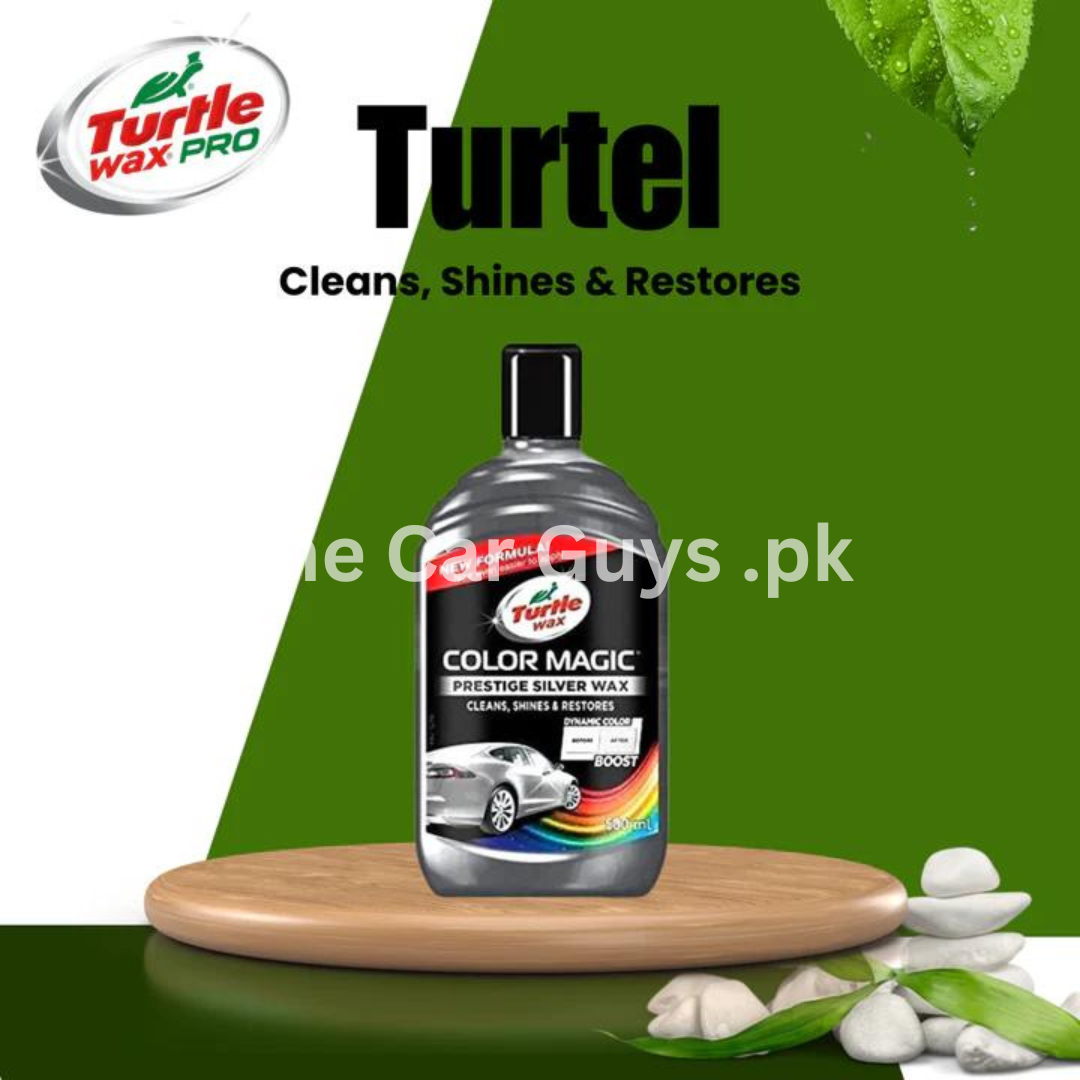 Car Body Polish Turtle Wax Cream Based Plastic Bottle Pack 500Ml Color Magic Prestige Silver Wax 52710 (Usa)