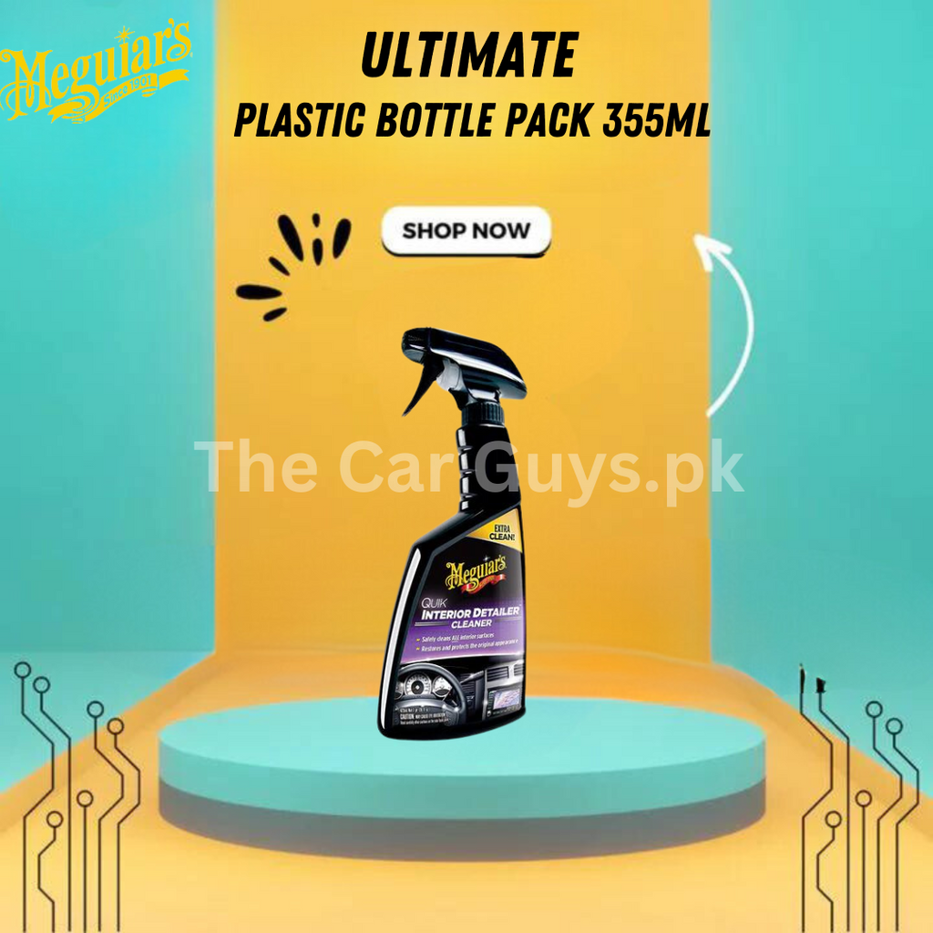 Car Dashboard Polish Meguiars Refresher Plastic Bottle Pack 473Ml Quik Interior Detailer Cleaner G13616 (Usa)
