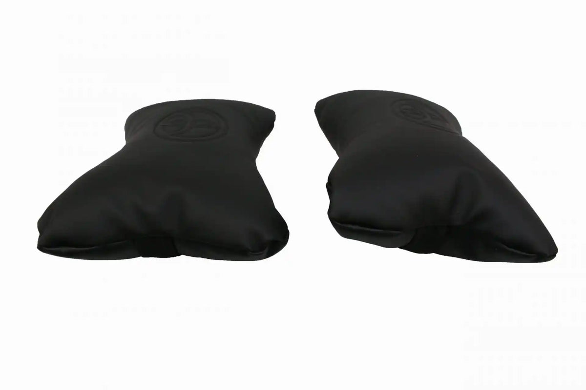 Car Neck Rest Cushions Pvc Material 02 Pcs/Set Black Poly Bag Pack (China)
