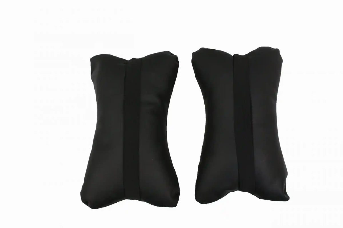 Car Neck Rest Cushions Pvc Material 02 Pcs/Set Black Poly Bag Pack (China)