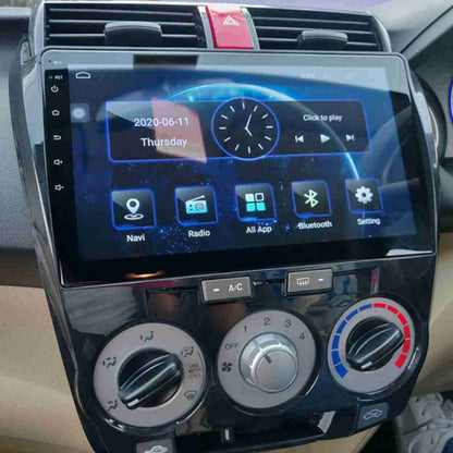 Car In Dash Touch Screen / Android Pannel / Tab Frame Only Honda City 2018 10" Piano Black Panel W/Wiring (China)