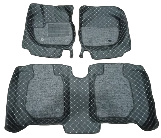 Car Floor Mat 9D Honda Vezel 2015 Black Pvc Beige Stitch Black/Grey Grass 03 Pcs / Set Standard Quality (China)