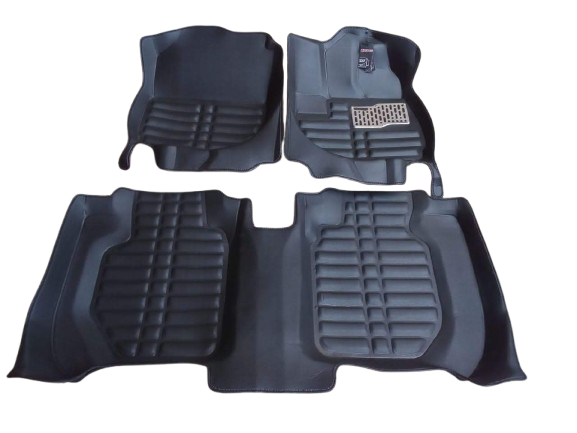 Car Floor Mat 5D Honda Vezel 2015 Black Pvc 03 Pcs / Set Standard Quality (China)