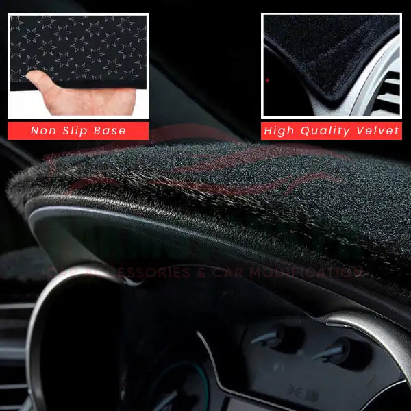 Dashboard Mat Carpet Type Suzuki Wagon-R 2018 Black Black Border Poly Bag Pack (China) Executive Quality