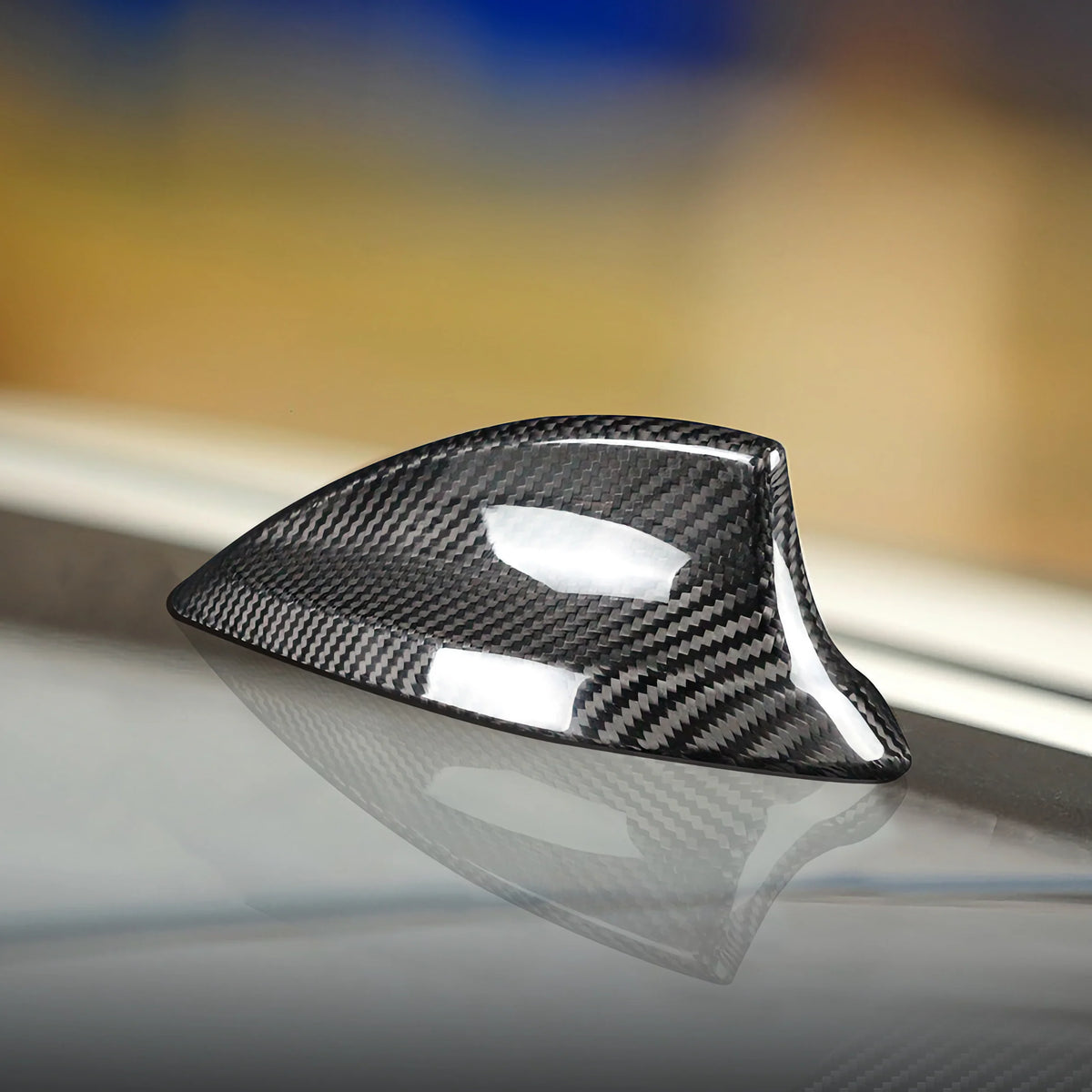 Auto Decorative Antenna Universal Fitting Without Led Carbon Small Size Premium Quality Colour Box Pack Ps-215 (China)