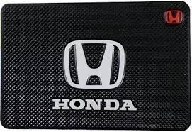 Car Dashboard Non-Slip Mat Silicone Material  Honda Logo Square Design Large Size Black/White (China)