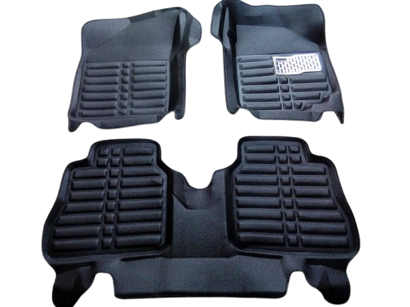 Car Floor Mat 5D Suzuki Wagon-R 2018 Black Pvc 03 Pcs / Set Standard Quality (China)