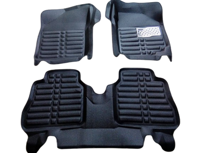Car Floor Mat 5D Suzuki Wagon-R 2018 Black Pvc 03 Pcs / Set Standard Quality (China)