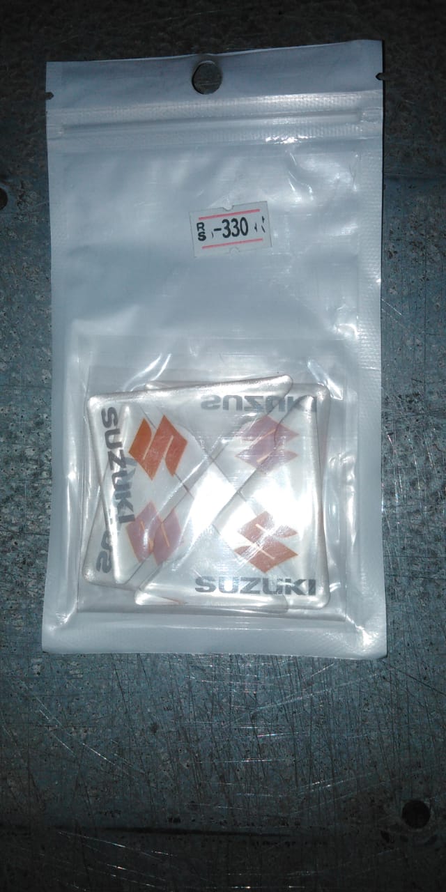 Car Door Anti-Scratch Guards Silicone Material Suzuki Logo 04 Pcs/Set Poly Bag Pack Clear (China)