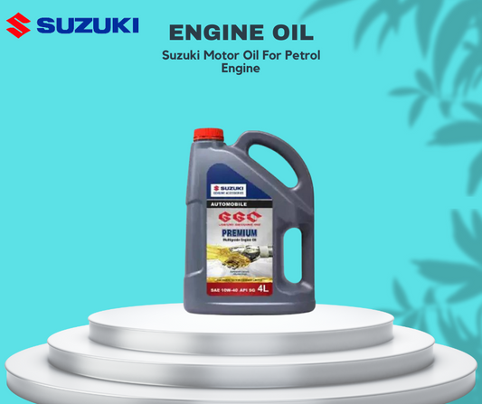 Engine Oil Suzuki Motor Oil For Petrol Engine 10W-40 Sm 04 Litres Plastic Can Pack (Pakistan)
