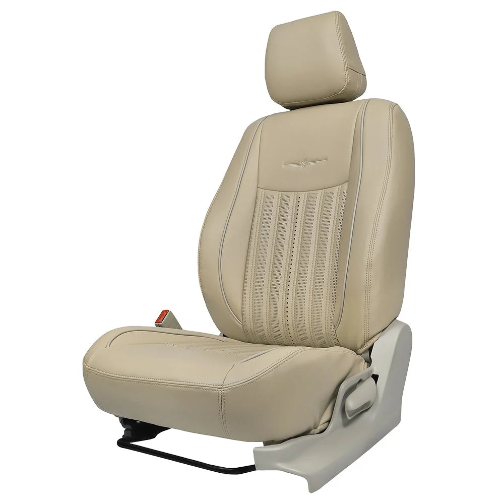 Auto Leather Type Seat Cover M/D Oem Design Custom Fitting Suzuki Wagon-R 2018 Y-Grey Colour 06 Pcs/Set