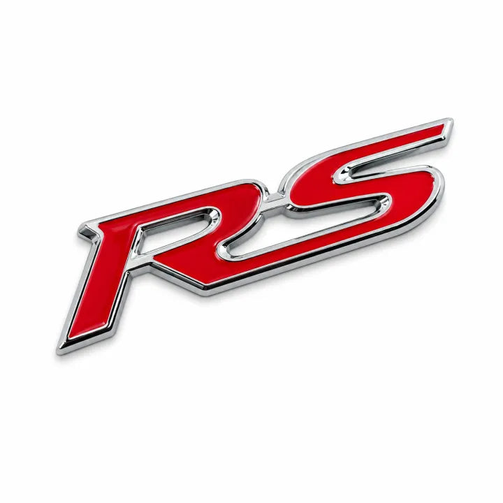 Car Universal Mono Metal Material Rs Logo Red 01 Pc/Pack Small Size Poly Bag Pack (China)