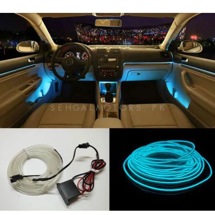 Car Interior Led El Wire Smd Type Strip Type 01 Pc/Set Silicone Housing Poly Bag Pack Rgb (China)