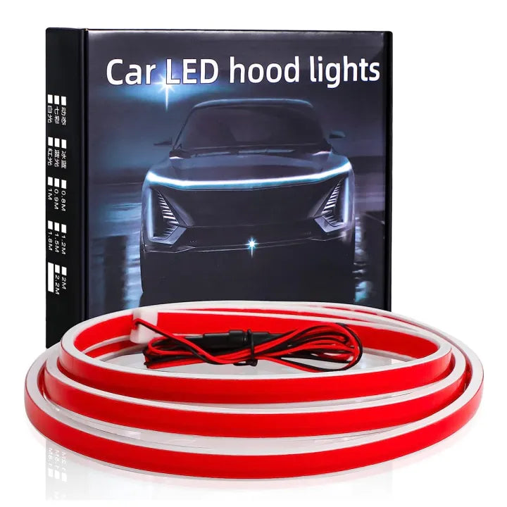Car Exterior Led Hood Decorative Led Silicone Housing Blue 01 Pc/Set Colour Box Pack 01 Pc/Pack (China)