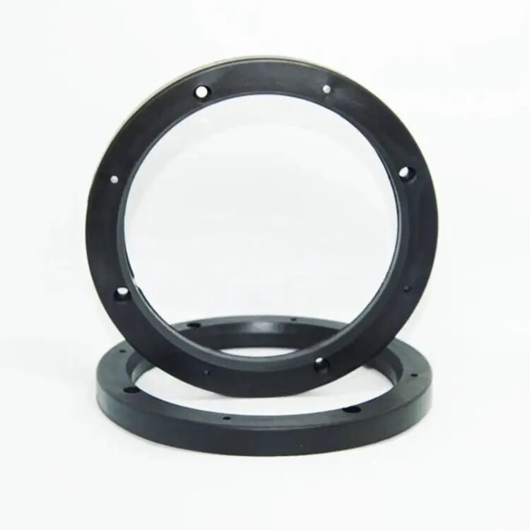 Car Door Speaker Spacer Plastic Material Black 4" Poly Bag Pack