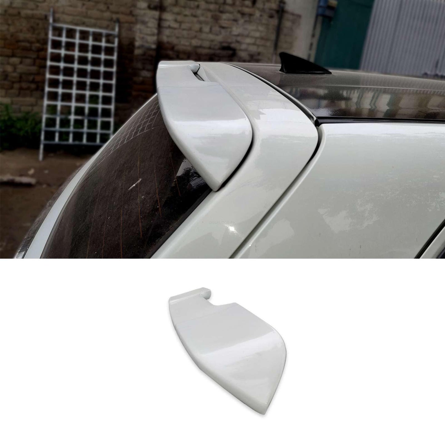 Car Spoiler Trunk Type Suzuki Alto 2020 Kantara Design Fgm Tape Type Fitting With Led  Solid White Colour