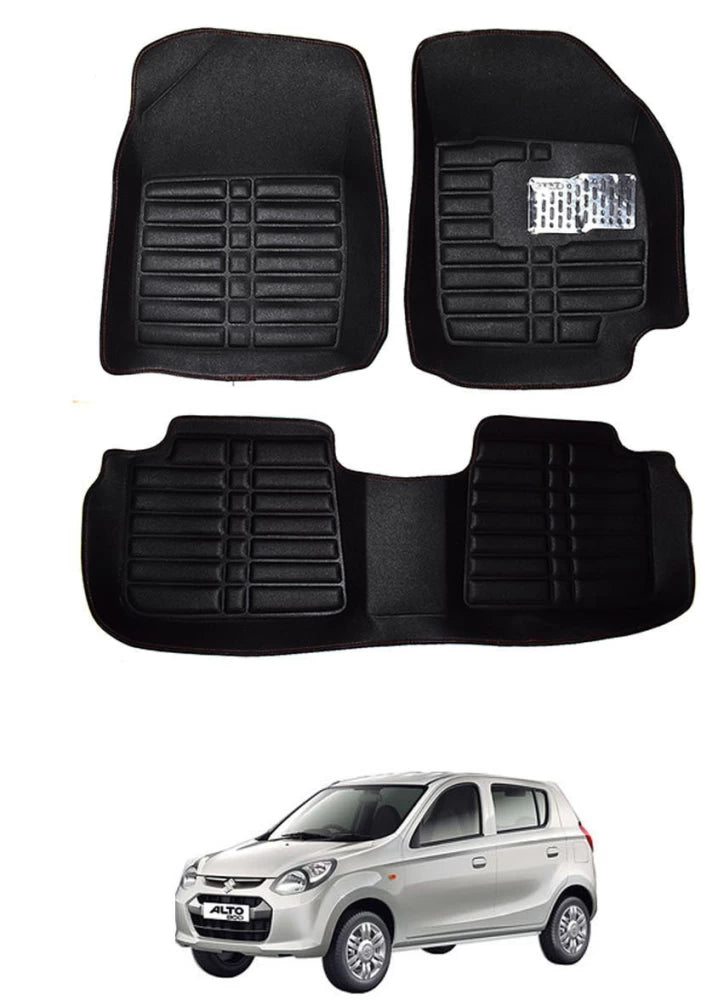 Car Floor Mat 5D Alto 2020 Suzuki Black Pvc  03 Pcs / Set Standard Quality (China)