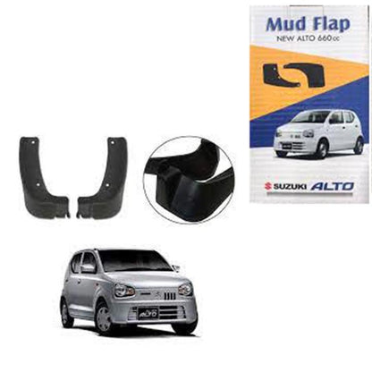 Car Mudflaps Alto 2020 Suzuki Black 02 Pcs/Set Colour Box Pack (Pakistan)