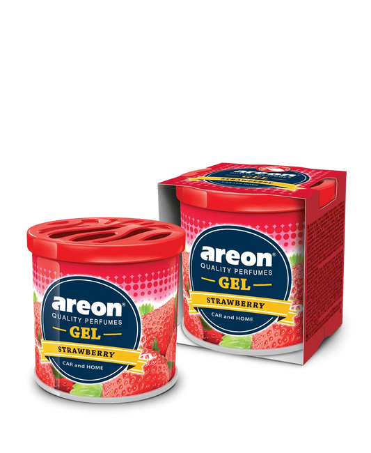 Car Perfume Tin Can Gel Large Areon Strawberry 80G Tin Can Pack (Bulgaria)