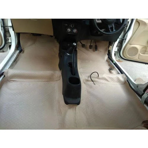 Car Floor Leather Type Rexene Matting Leather Type Design  Custom Fitting Suzuki Vitara 2021 Black Executive Quality Beige Stitch