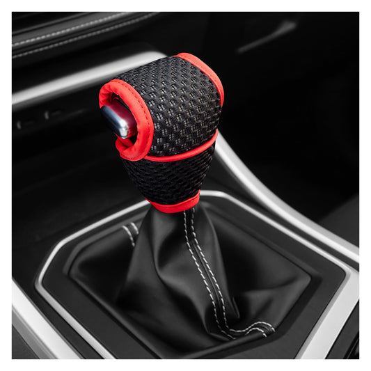 Gear Knob Cover Auto Gear Red/Black Blister Pack (China)