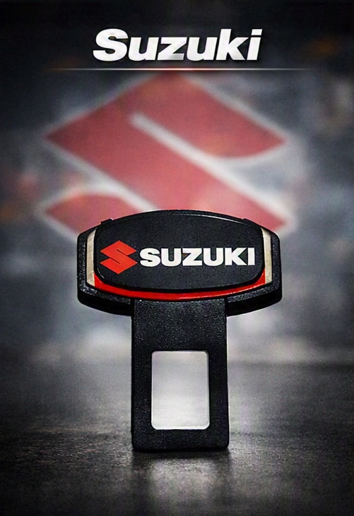 Seat Belt Hook Metal Material Suzuki Logo 02 Pcs/Pack Poly Bag Pack