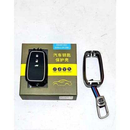 Car Remote Key Cover/Casing Metal / Silicone Toyota Chr 2017-2018 Toyota Logo Black Box Pack (China)