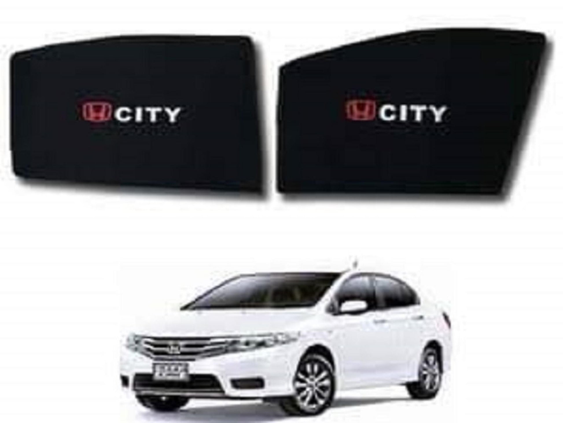 Car Curtain Side Fix Folding Honda City 2008 Black (China)