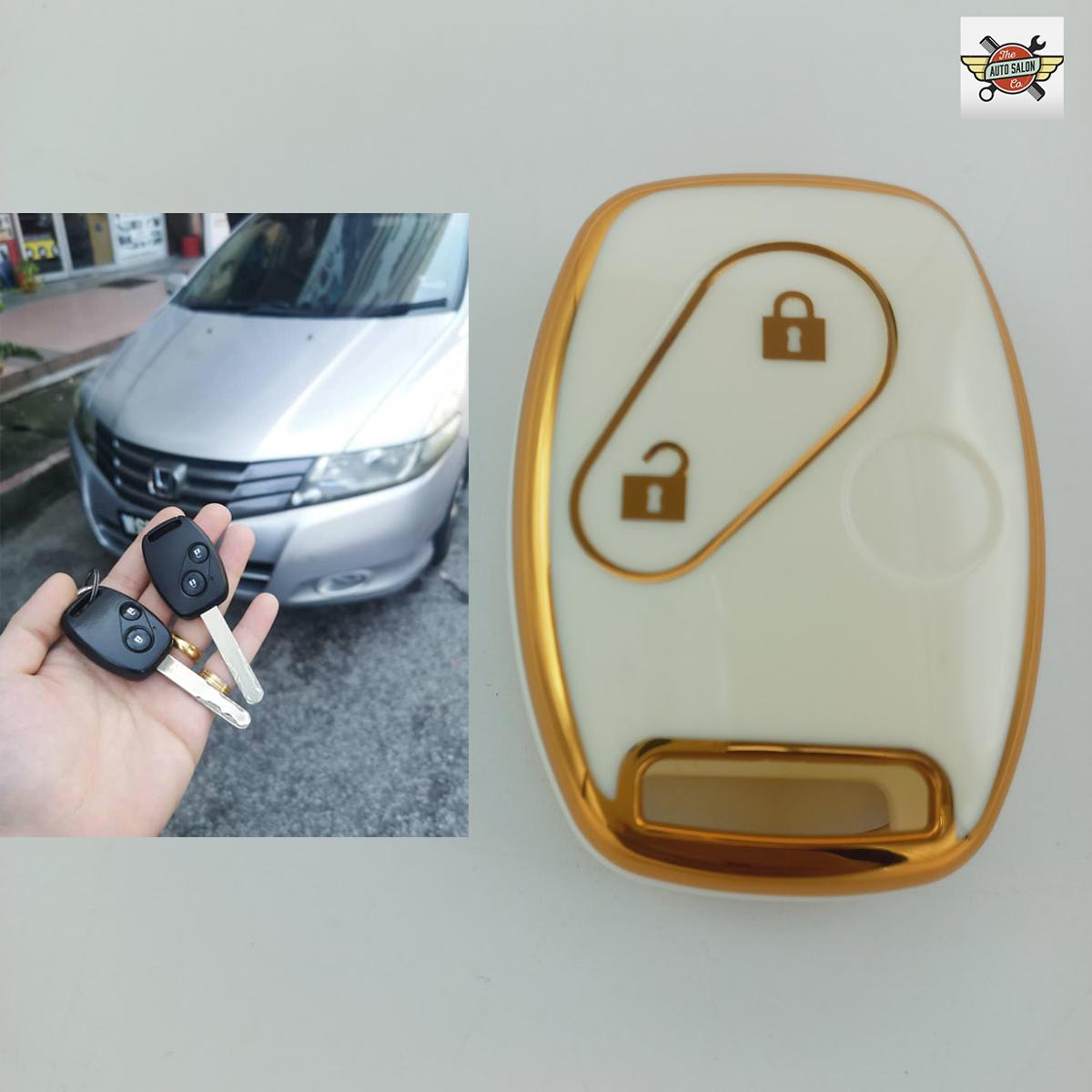 Car Remote Key Cover/Casing Tpu Silicone Type Honda City 2021 No Logo Mix Colours Poly Bag Pack  (China)