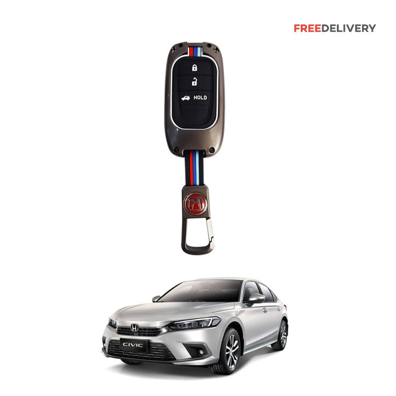 Car Remote Key Cover/Casing Metal / Silicone Honda Civic 2022 Honda Logo Black Box Pack (China)