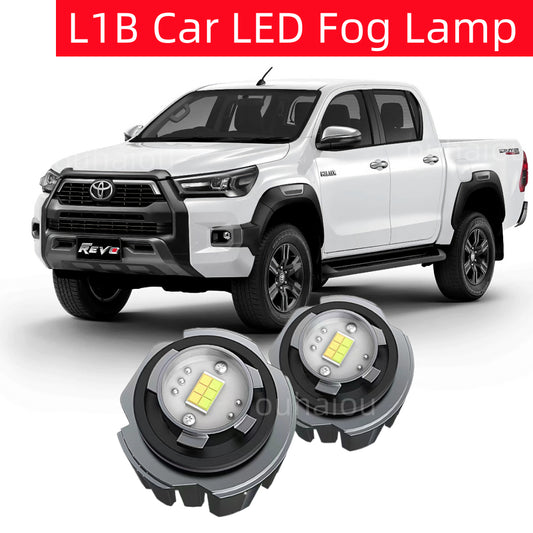 Car Fog Lamp LED Bulb Metal Housing Round Shape 2" Oem Fitting 02 Pcs/Pack Blister Pack (China)