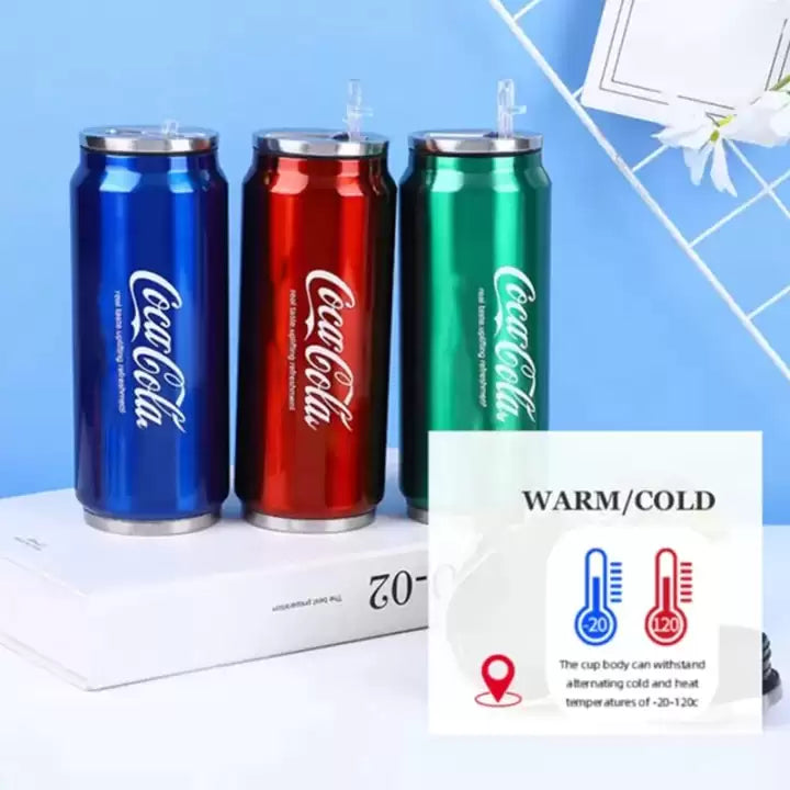 Car Vacuum Water Bottle  S/S Housing 500Ml Coca Cola Logo  Mix Colours (China)